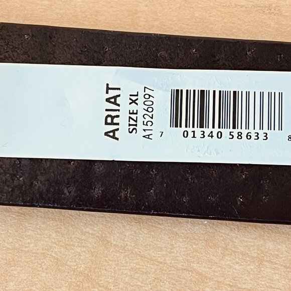 ARIAT Women's Serape Center Copper Stud Edge Western Leather Belt Size XL NWT - Picture 13 of 16